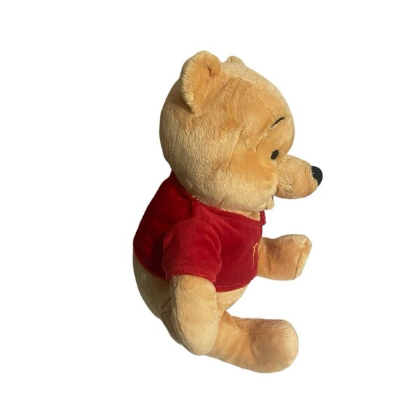 Disney Store Winnie The Pooh 16” Plush Stuffed Classic Bear Red Sweater - Picture 3 of 16